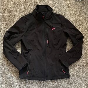 CB Women's Black Utility Jacket with Pink Accents
